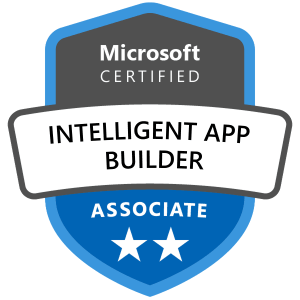 Microsoft Certified: Intelligent Applications Builder Associate (AB-410) certification